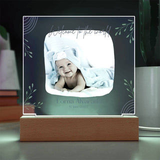 New Baby | Personalized | Square Acrylic Plaque