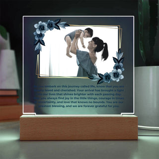 New Baby | Personalized | Square Acrylic Plaque