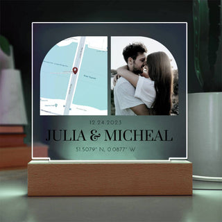 Engagement | Personalized | Square Acrylic Plaque