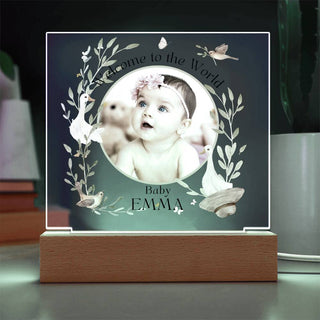 New Baby | Personalized | Square Acrylic Plaque