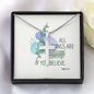 All Things Are Possible Faith Cross Necklace