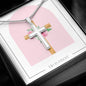 He is Risen Faith Cross Necklace