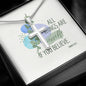 All Things Are Possible Faith Cross Necklace