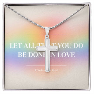 Done in Love Faith Cross Necklace