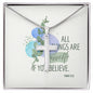 All Things Are Possible Faith Cross Necklace