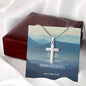 Faith Can Move Mountains Cross Necklace