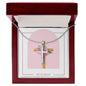 He is Risen Faith Cross Necklace