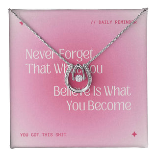 Believe, Become Necklace for her - Atelier Prints