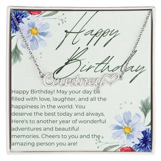 Birthday Wishes Necklace for her - Atelier Prints