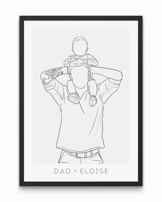 Dad & Child Portrait - My Store