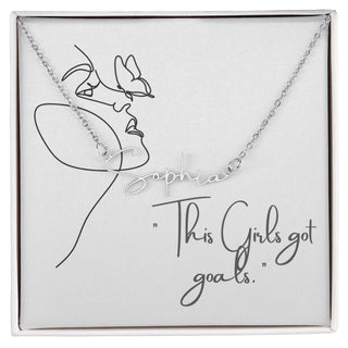 Girl with Goals Necklace - Atelier Prints