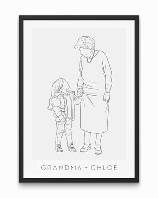 Grandparent & Grandchild Portrait - Atelier Prints