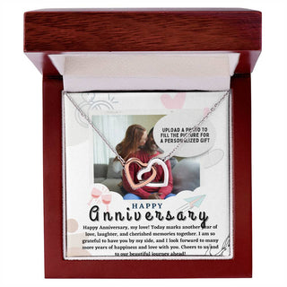 Happy Anniversary Customizable Personalized Necklace - Atelier Prints