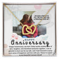 Happy Anniversary Customizable Personalized Necklace - Atelier Prints