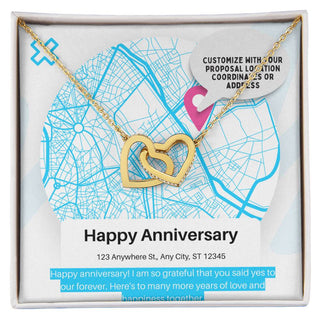 Happy Anniversary Customizable Personalized Necklace - Atelier Prints