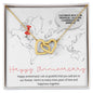 Happy Anniversary Customizable Personalized Necklace for her - Atelier Prints