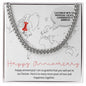 Happy Anniversary Customizable Personalized Necklace for him - Atelier Prints