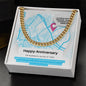 Happy Anniversary Customizable Personalized Necklace for him - Atelier Prints
