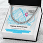Happy Anniversary Customizable Personalized Necklace for him - Atelier Prints