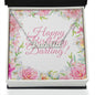Happy Birthday Darling Personalized Name Necklace - Atelier Prints