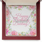 Happy Birthday Darling Personalized Name Necklace - Atelier Prints