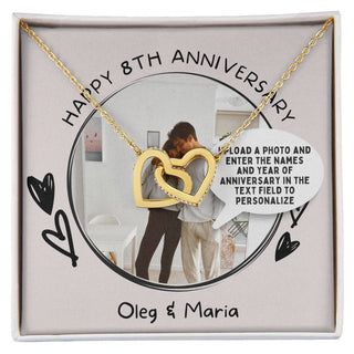 Happy (Year) Anniversary Customizable Personalized Necklace - Atelier Prints