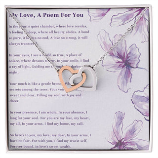 Love Poem Necklace for he - Atelier Prints