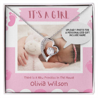 New Baby Congratulations Customizable Personalized Necklace - Atelier Prints