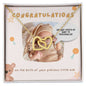 New Baby Congratulations Customizable Personalized Necklace for mom - Atelier Prints
