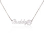 Paw Print Personalized Custom Pet Name Necklace - Atelier Prints