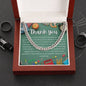 Teacher Gratitude Blooms Necklace for him - Atelier Prints