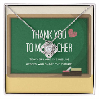 Teacher's Tribute Necklace for her - Atelier Prints