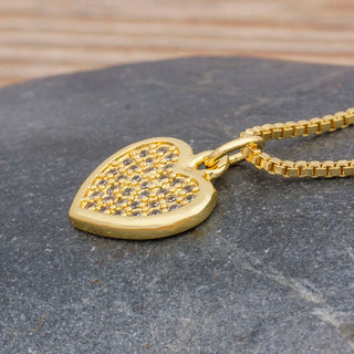 Lovely Heart Gold Necklace