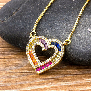 Heart Pendant Necklace - 11 Styles