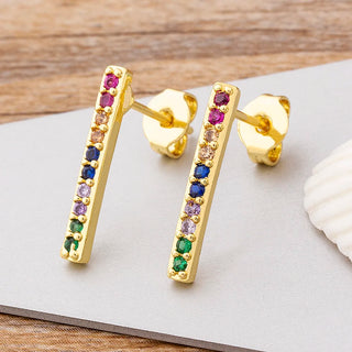 Rhinestone Stud Earrings  - 11 Styles