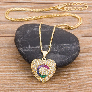 Heart Pendant Necklace - 11 Styles