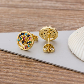 Tree Of Life Stud Earrings