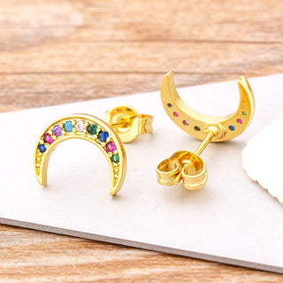 Rhinestone Stud Earrings  - 11 Styles