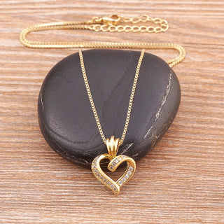 Spiral Heart Pendant Necklace