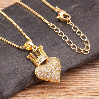 Kingdom Heart Crown Charm Necklace