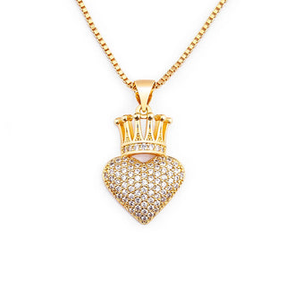 Kingdom Heart Crown Charm Necklace