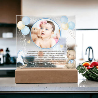 New Baby | Personalized | Square Acrylic Plaque