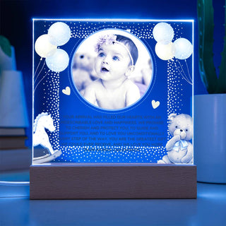 New Baby | Personalized | Square Acrylic Plaque