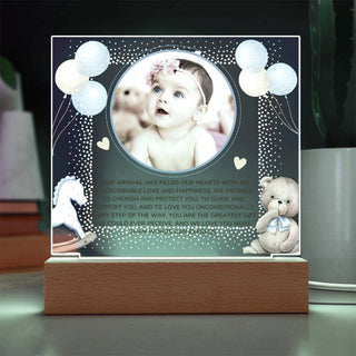 New Baby | Personalized | Square Acrylic Plaque