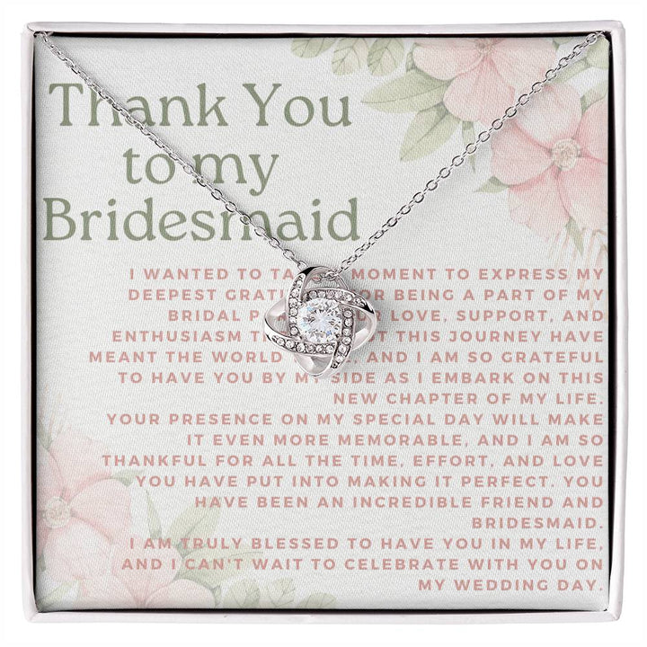Bridesmaid Thank You Necklace - Atelier Prints