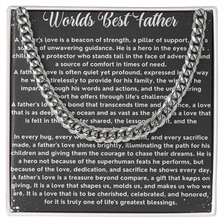 Worlds Best Father Necklace for him - Atelier Prints